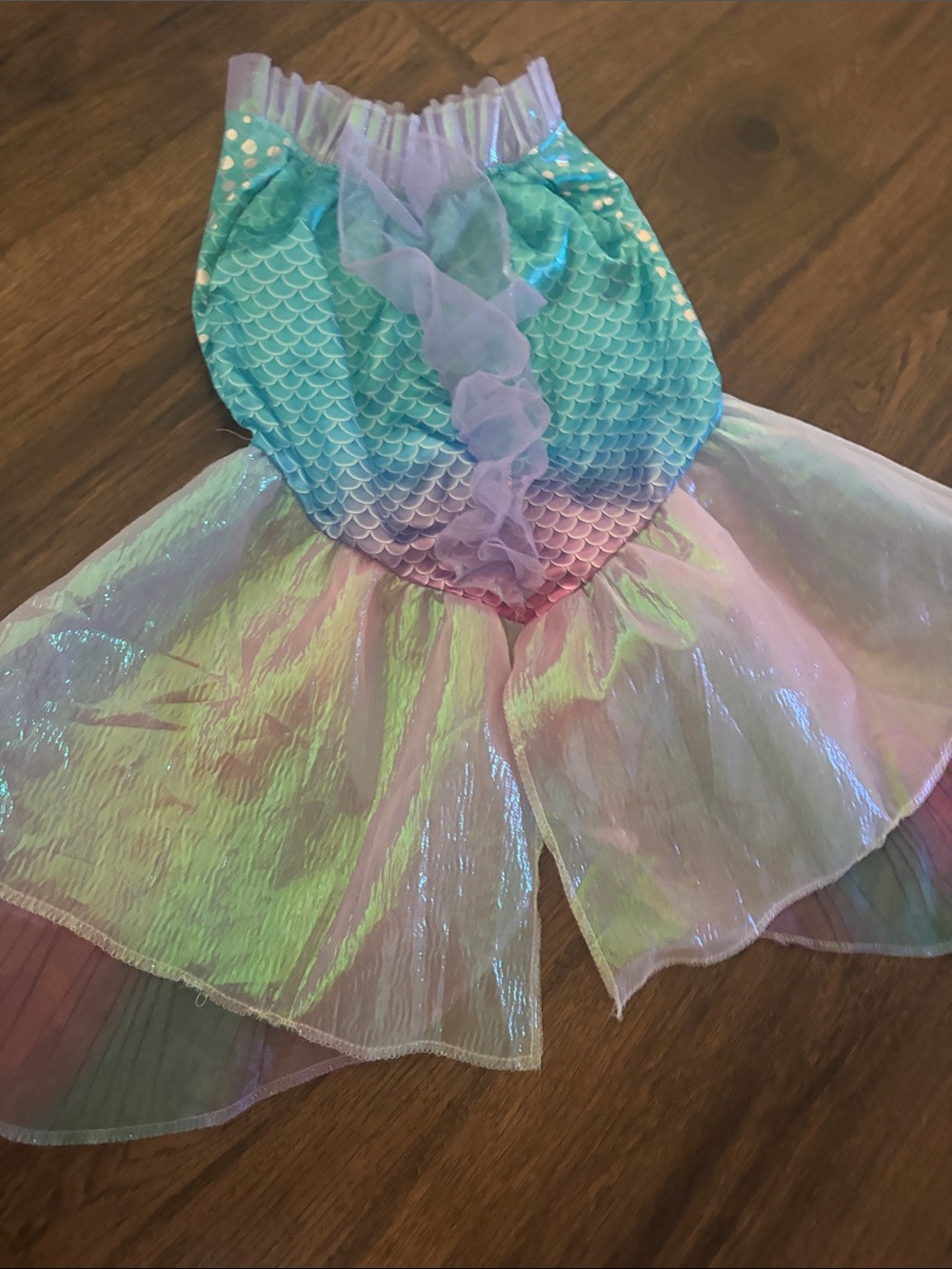 Kids Mermaid Costume Set in Purple & Aqua - Picture 7 of 7